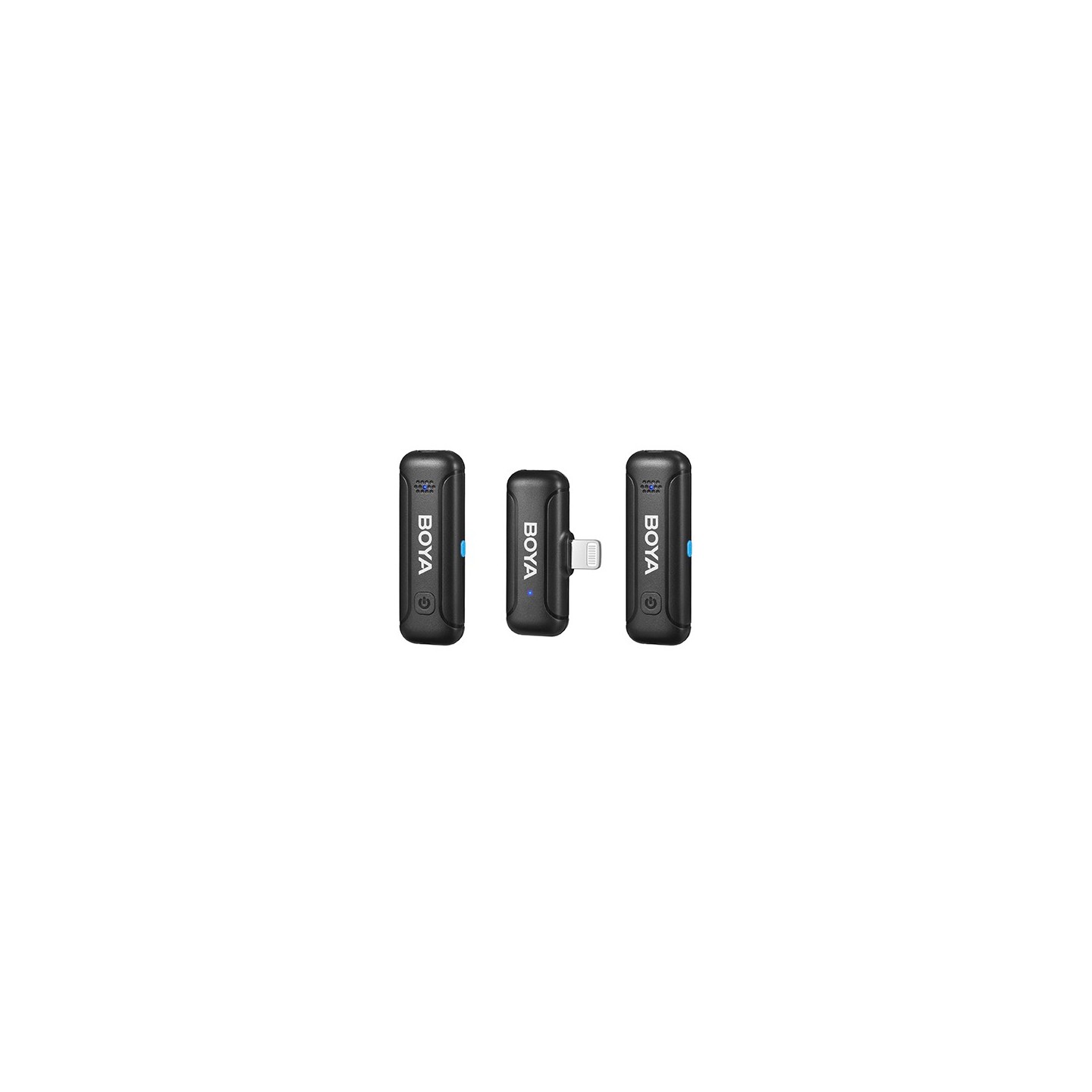 BOYA Wireless Microphone - BY-WM3T-D2 - 2.4GHz Wireless Microphone for iOS iPhone (2 transmitters, two-person vlog) and charger