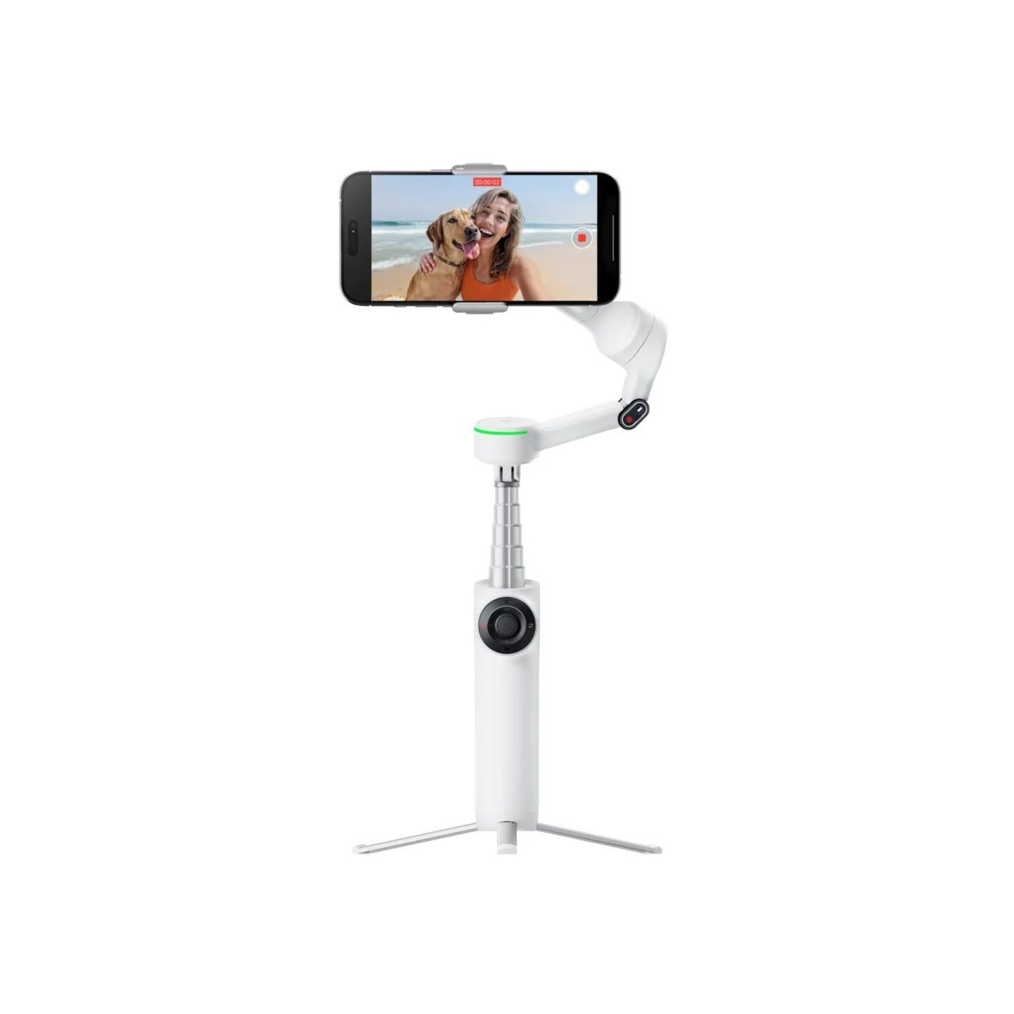 Insta360 Gimbal Stabilizer for Smartphone USB-C - Flow 2 Pro - Standard Version (White) A.I. Powered