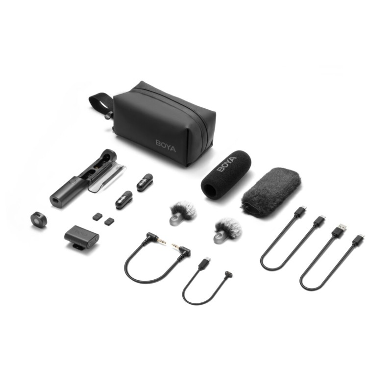 Buy BOYA Magic - Type-C & 3.5mm Camera Receiver Wireless Microphone 2 TX + 2 RX ... in Cyprus, Nicosia, Limassol, Larnaka, Pafos