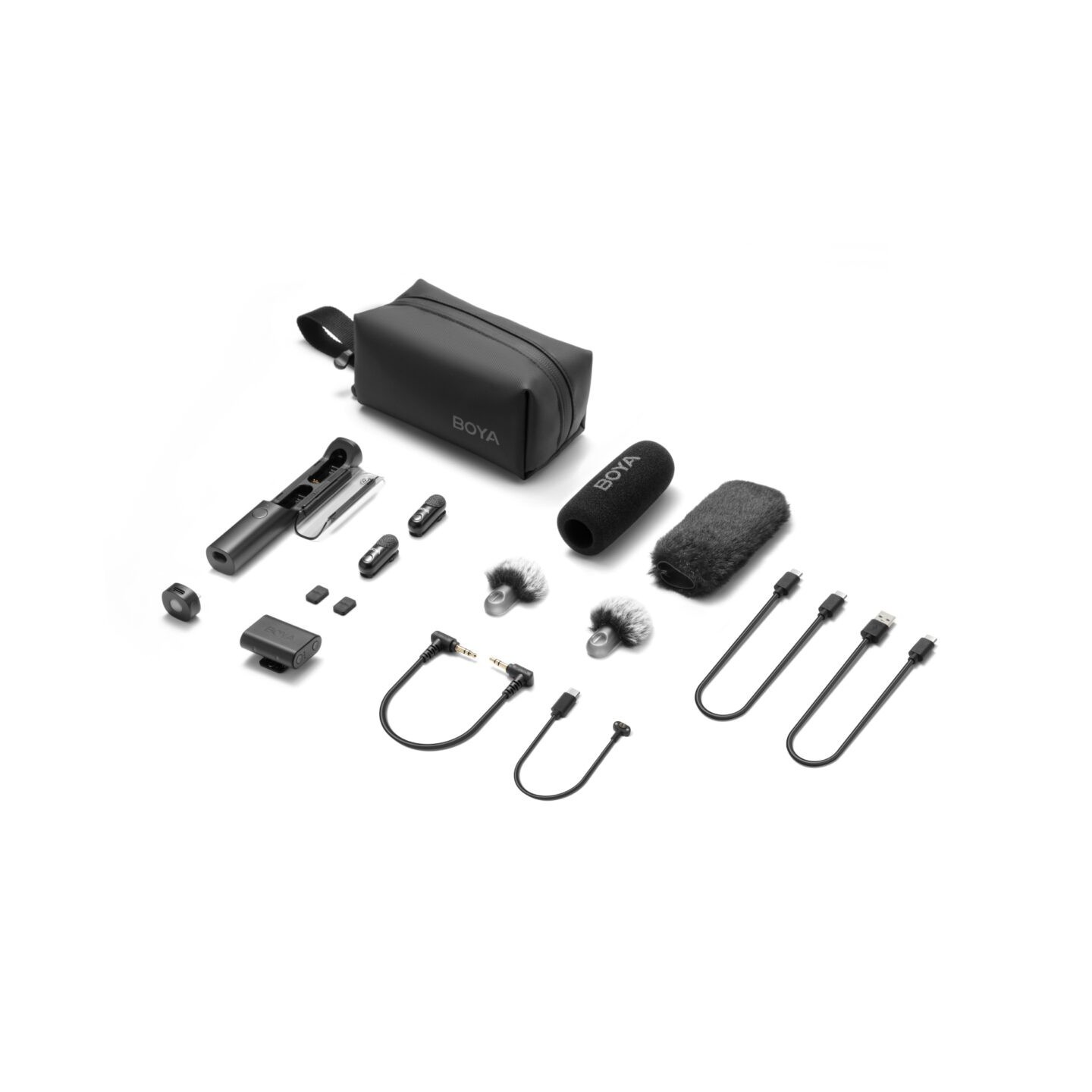 BOYA Magic - Type-C & 3.5mm Camera Receiver Wireless Microphone 2 TX + 2 RX + charging Case — Buy in Cyprus with Fast Delivery