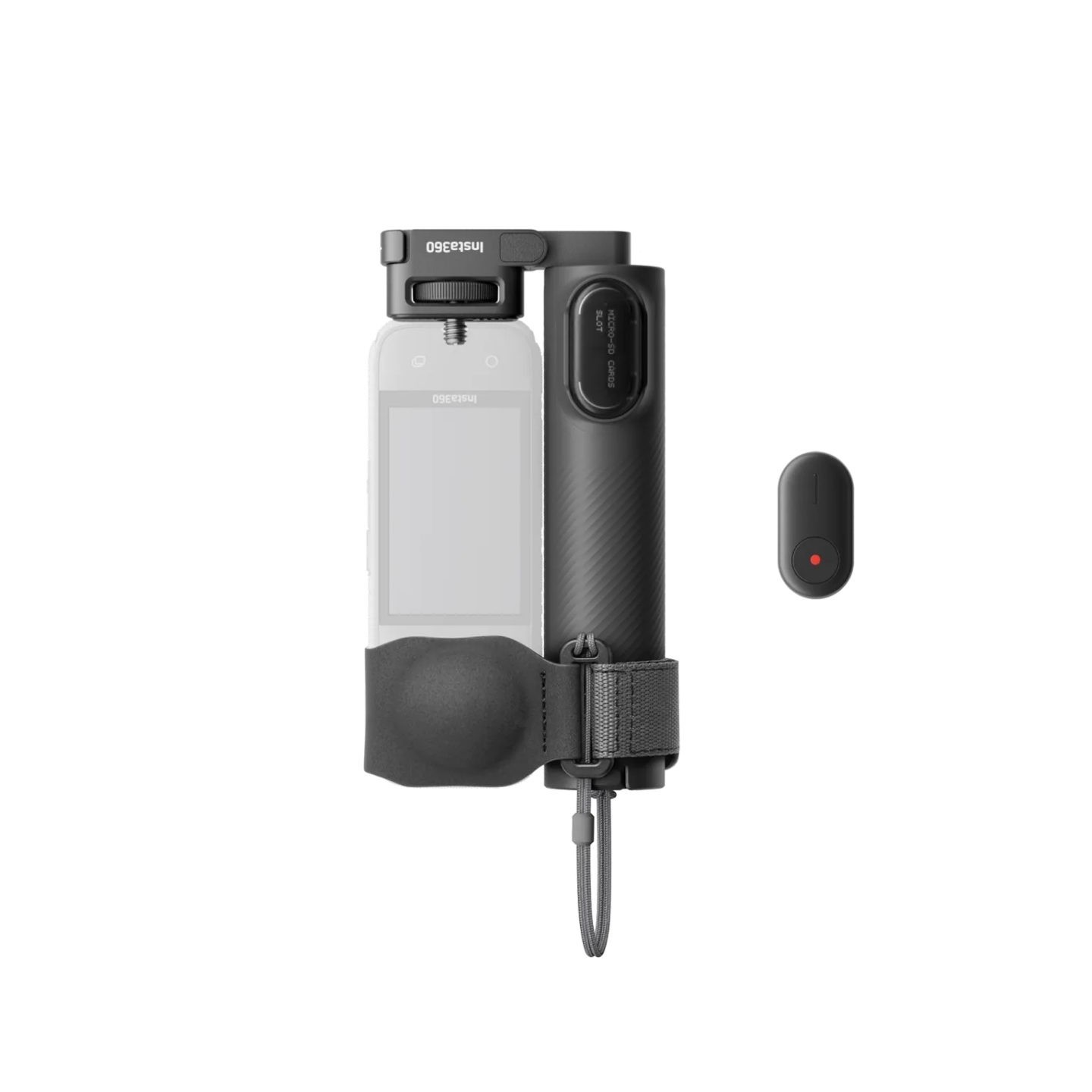 Insta360 Foldable 2-in-1 Selfie Stick Remote Kit - (1/4" Mount) - With Mini Remote to control camera