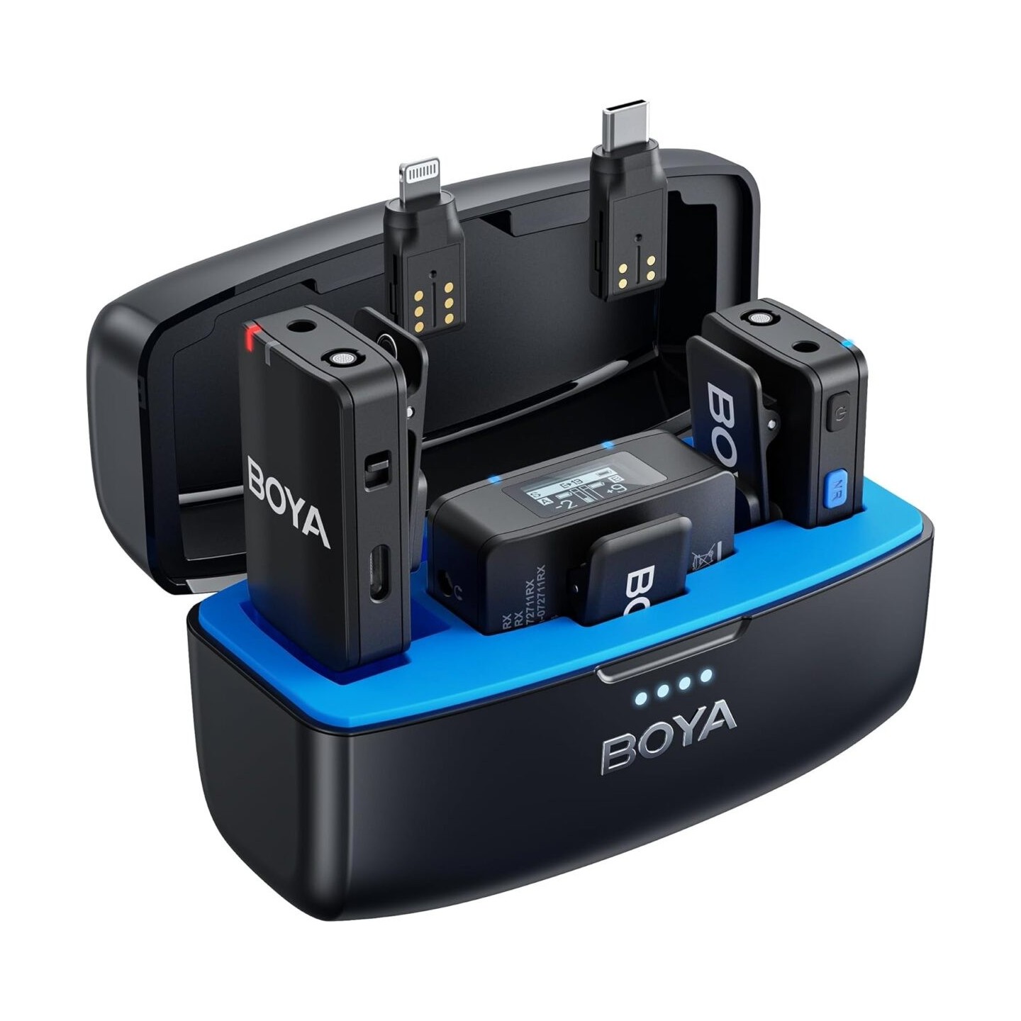 BOYA BOYAMIC Wireless HD Lavalier Microphone - iPhone Android Smartphone USB-C Camera 200m range 10h