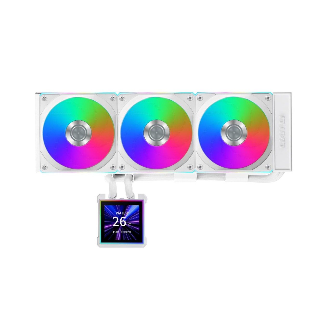 Lian Li Hydroshift II White - LCD-S 360CL - RGB AIO CPU Cooler - 3.4' Screen - 1851 1700, AM5 AM4