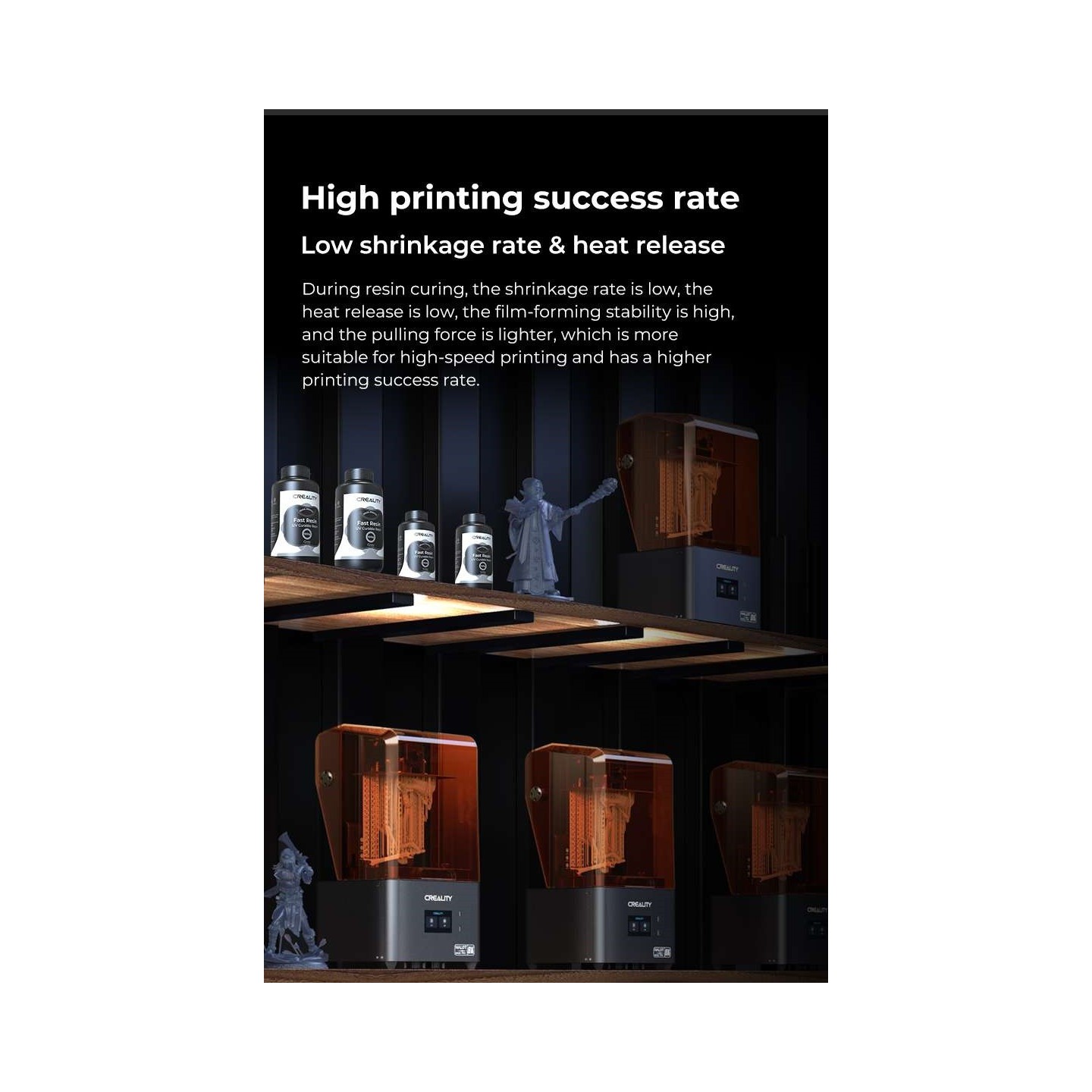 Creality Fast Resin UV Curable Resin - 3302180005 - Gray — Buy in Cyprus with Fast Delivery