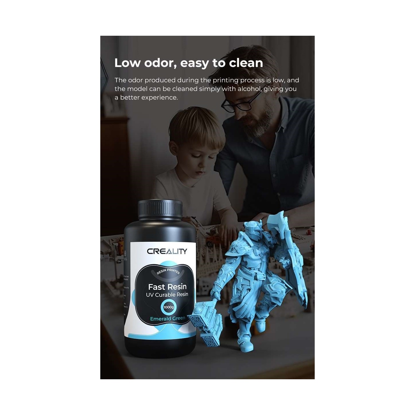 Creality Fast Resin UV Curable Resin - 3302180005 - Gray — Buy in Cyprus with Fast Delivery