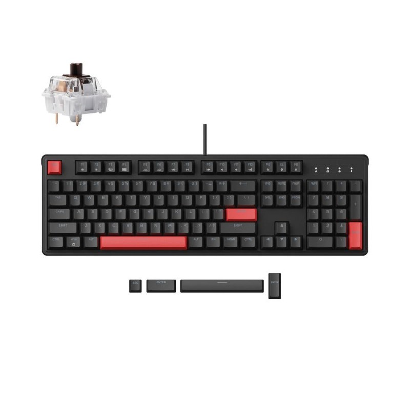 Lemokey X3-A3 QMK/VIA Wired Mechanical Full Keyboard 100% Brown Switch US (Boxed) — Buy in Cyprus with Fast Delivery