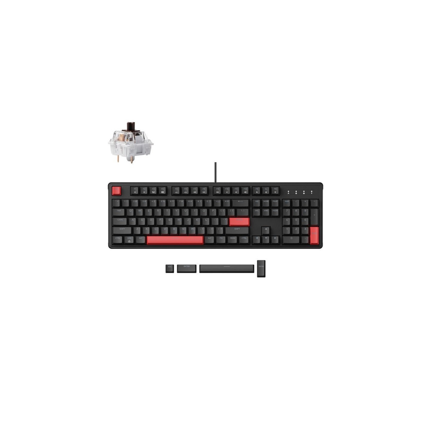 Lemokey X3-A3 QMK/VIA Wired Mechanical Full Keyboard 100% Brown Switch US (Boxed) — Buy in Cyprus with Fast Delivery