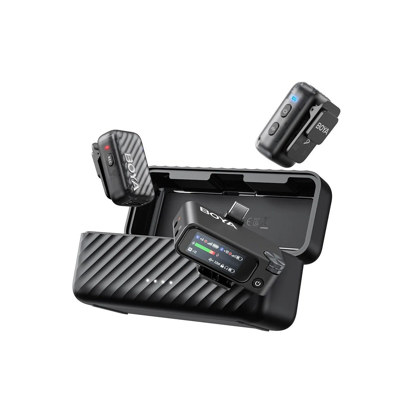 BOYAMIC Wireless HD Microphone USB-C &Camera 2x RXs 32bit Float Onboard Rec 300m 15h - 2-02 — Buy in Cyprus with Fast Delivery