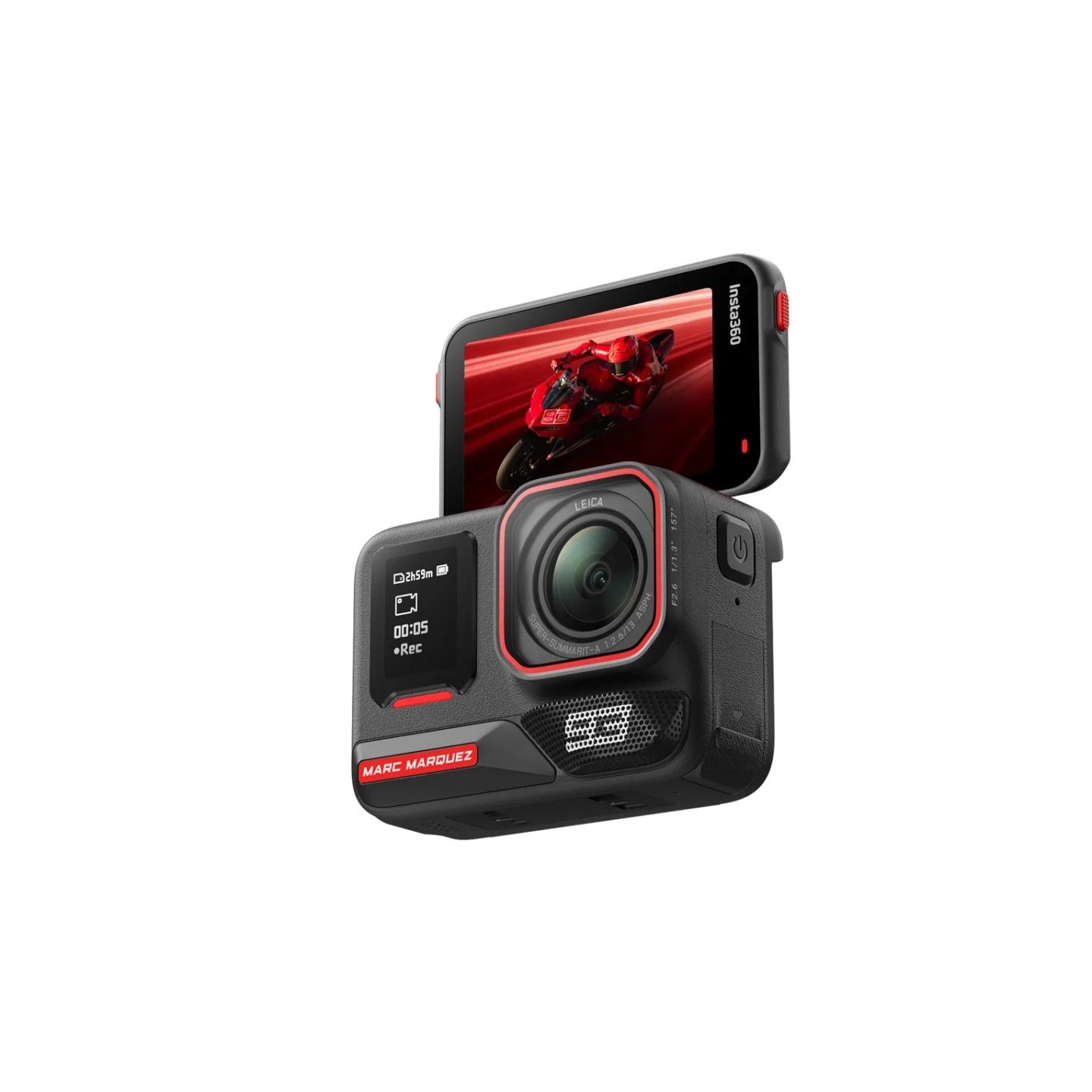 Insta360 Marc Marquez 93 - Ace Pro 2 - Dual Battery, 128GB MicroSD, Motorcycle Helmet Mount, Adhesive