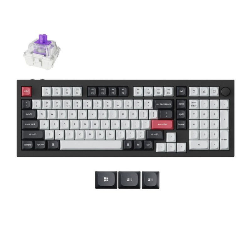 Keychron Q5 HE Q5H-M1 Wireless Hall Effect Keyboard Purple Switch 96% US (Boxed) — Buy in Cyprus with Fast Delivery