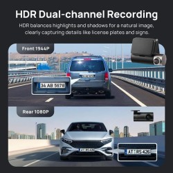 Buy 70mai Dash Cam - A510-1 - Front & Rear Dash Cam with Screen RC11 Rearview Ca... in Cyprus, Nicosia, Limassol, Larnaka, Pafos