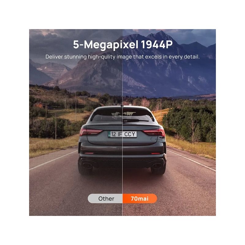 Buy 70mai Dash Cam - A510-1 - Front & Rear Dash Cam with Screen RC11 Rearview Ca... in Cyprus, Nicosia, Limassol, Larnaka, Pafos