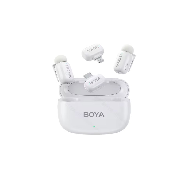 Buy BOYA Mini iPhone Lightning & Type-C White - 2.4GHz 2mic Wireless Microphone ... in Cyprus, Nicosia, Limassol, Larnaka, Pafos