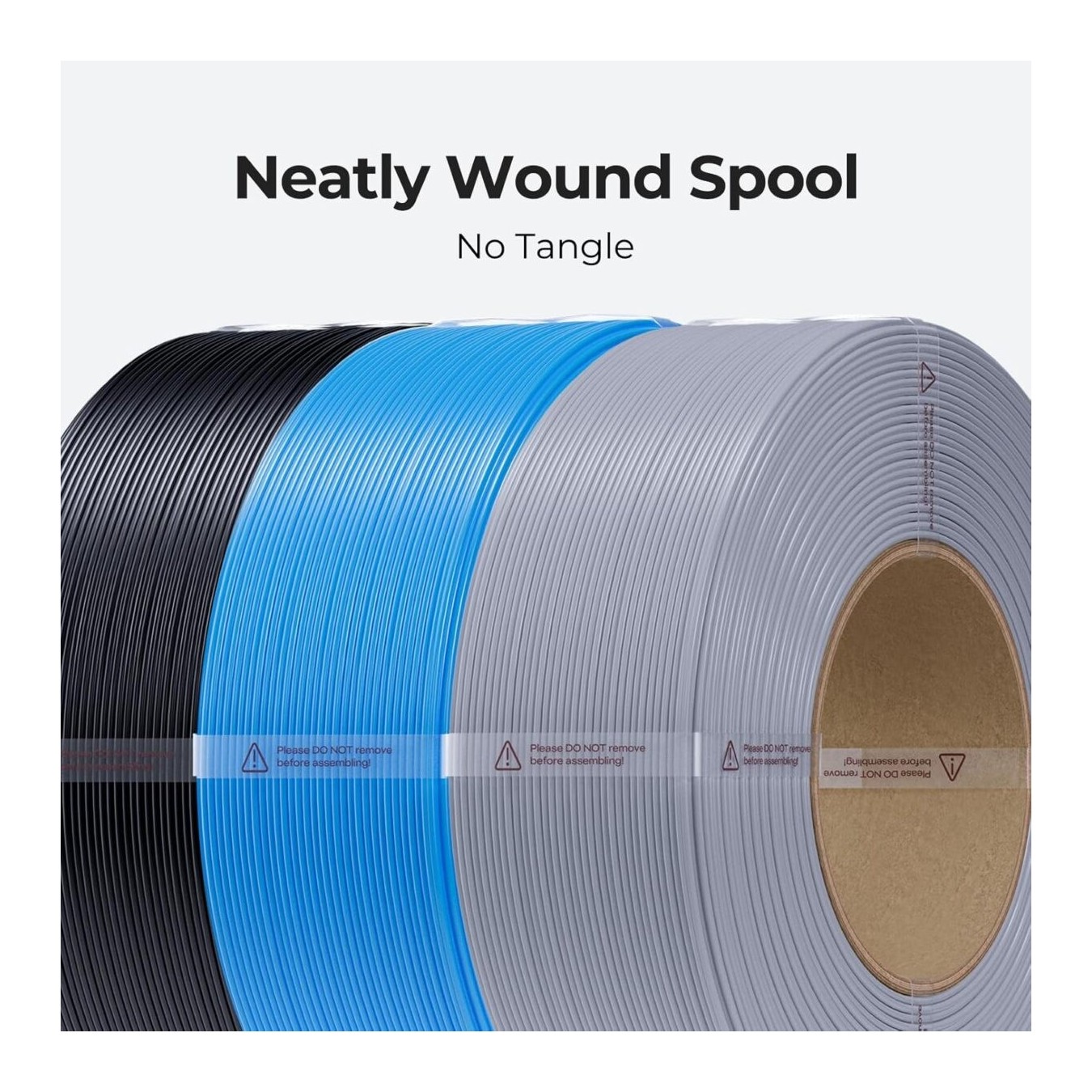 Creality Filament - CR-PETG - Value Pack 4kg - No Reel - 4x Black 3D Printer Filament Refill