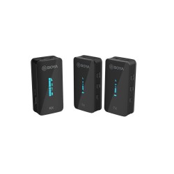 Buy BOYA 2.4 Ghz wireless mic system 3.5mm for camera, phone, laptop 2 transmitt... in Cyprus, Nicosia, Limassol, Larnaka, Pafos