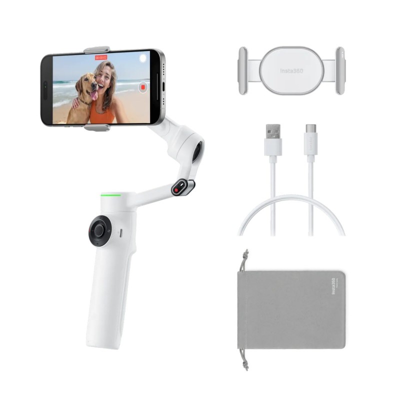 Buy Insta360 Flow Standard Bundle White - Flow 2 - A.I. Powered Gimbal Stabilzer... in Cyprus, Nicosia, Limassol, Larnaka, Pafos