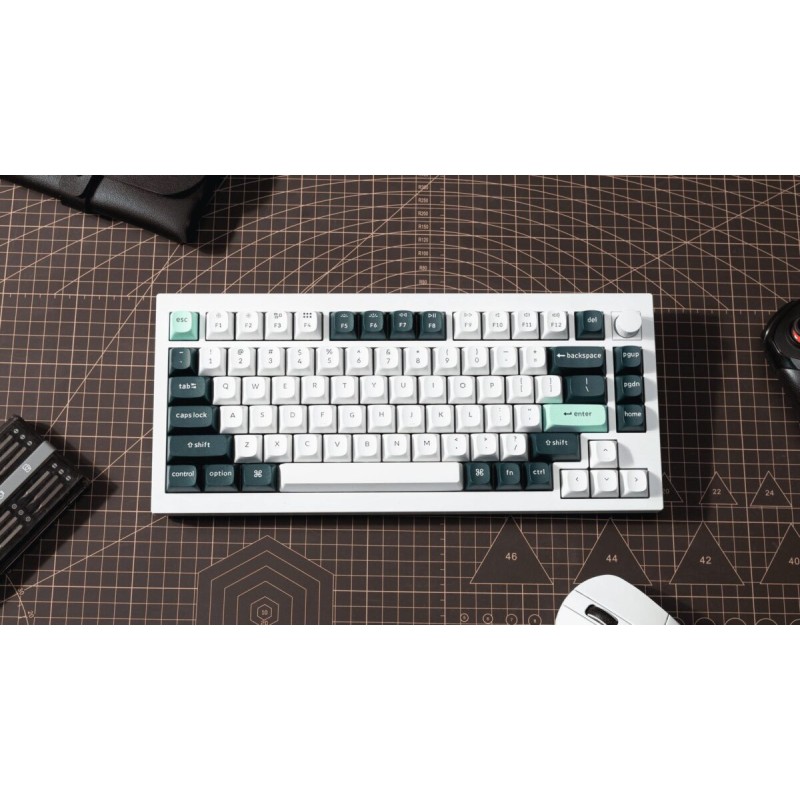 Buy Keychron Q1 HE - Q1H-P1 - QMK White Wireless Custom Hall Effect Keyboard Pur... in Cyprus, Nicosia, Limassol, Larnaka, Pafos