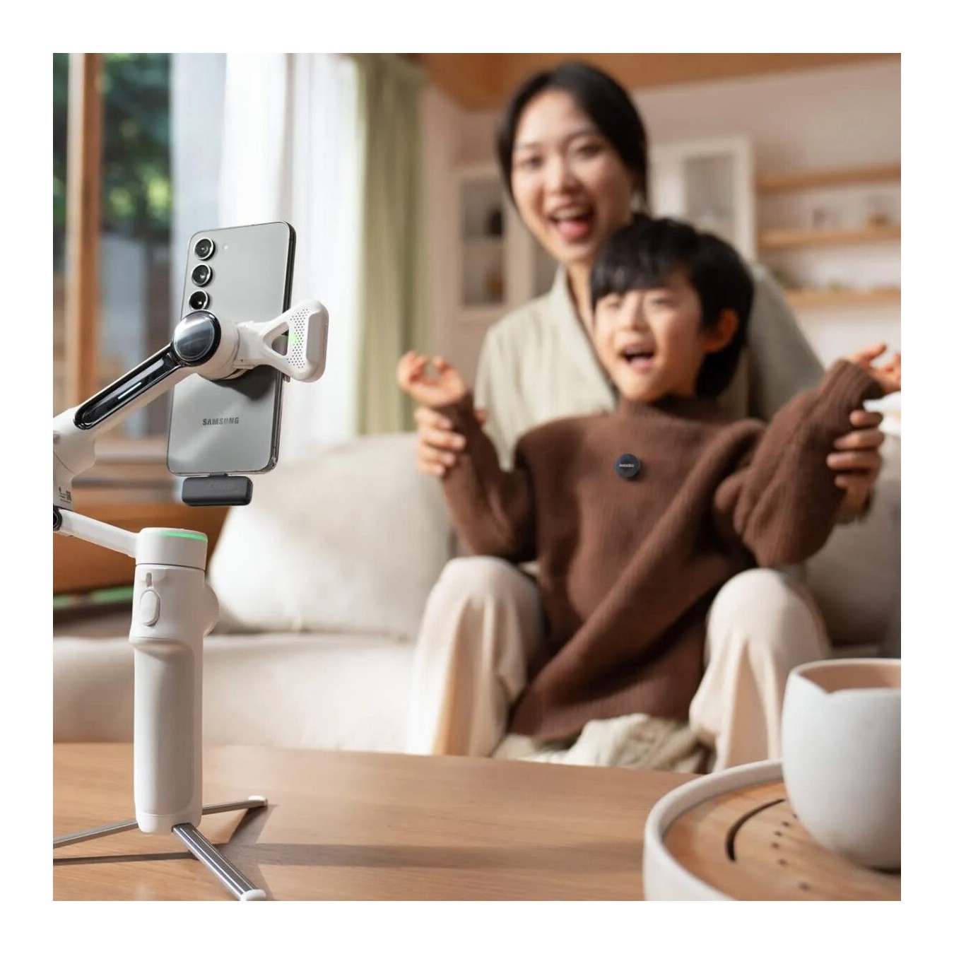 Insta360 Microphone Air - 1 Transmitter, 1 Receiver - 10H Battery, 300m range, built-in noise reduct