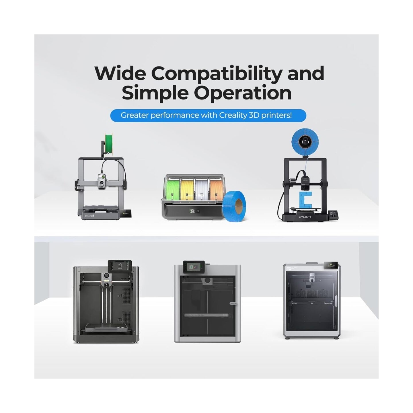 Creality Value Pack - CR-PETG - 2kg - No Reel - 2x Gray 3D Printer Filament Refill — Buy in Cyprus with Fast Delivery