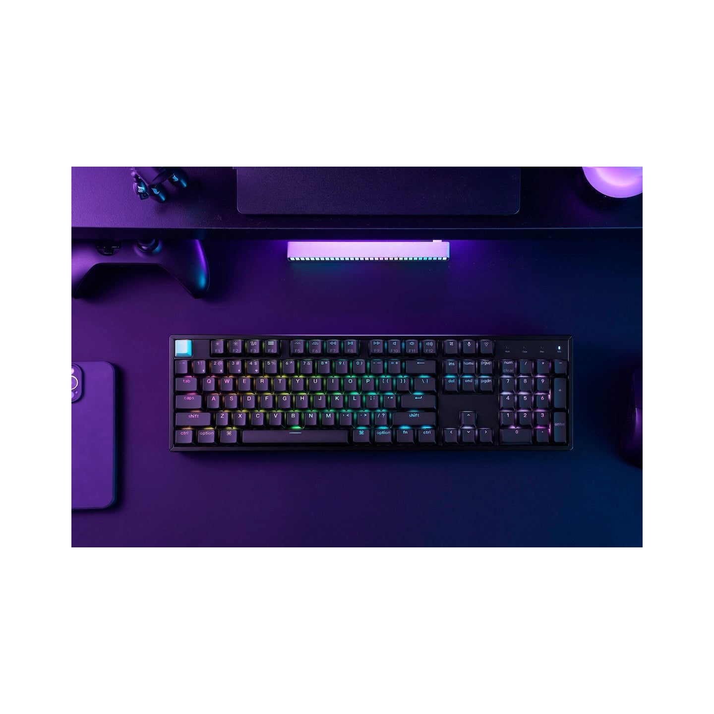 Keychron K10 HE K10H-J1 Shine-Through Wireless Magnetic Hall Effect RGB Keyboard 100% US (Boxed)