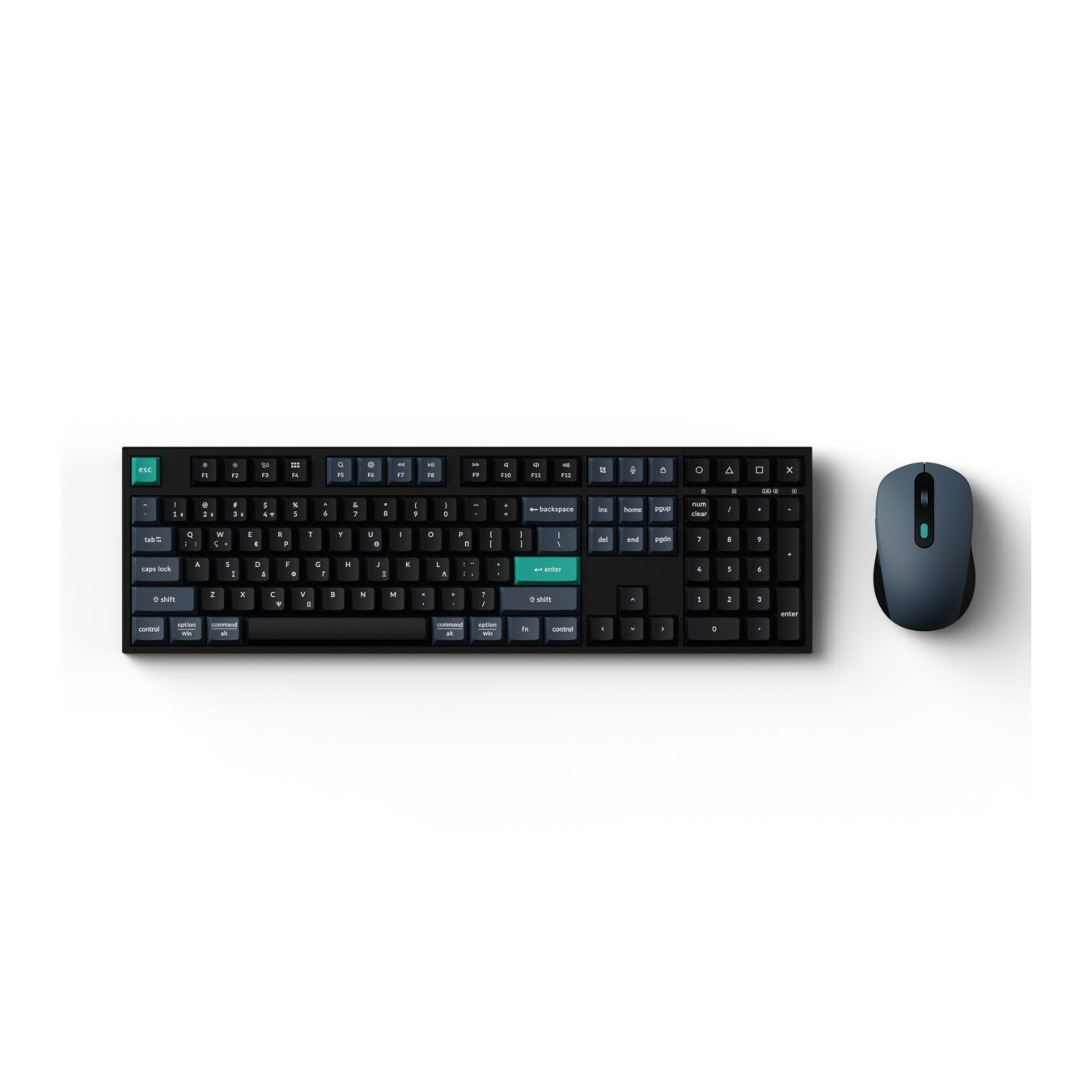Keychron B36 Combo - KCBD2-GR - Wireless Keyboard and Mouse - 100% GR Layout - Black-Green — Buy in Cyprus with Fast Delivery