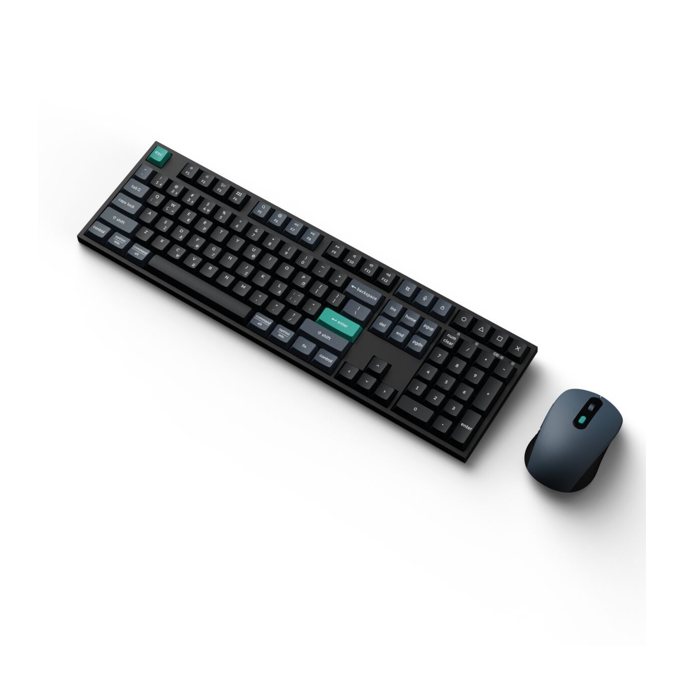Keychron B36 Combo - KCBD2-GR - Wireless Keyboard and Mouse - 100% GR Layout - Black-Green — Buy in Cyprus with Fast Delivery