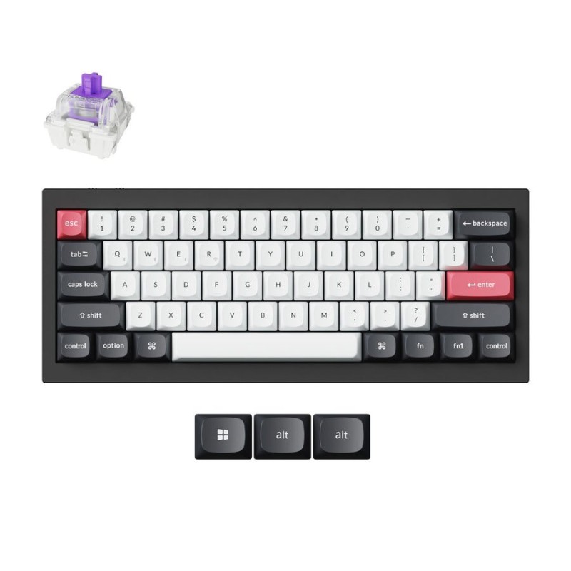 Buy Keychron Q4 HE - Q4H-C1 - QMK Wireless Custom Hall Effect Keyboard Purple Sw... in Cyprus, Nicosia, Limassol, Larnaka, Pafos