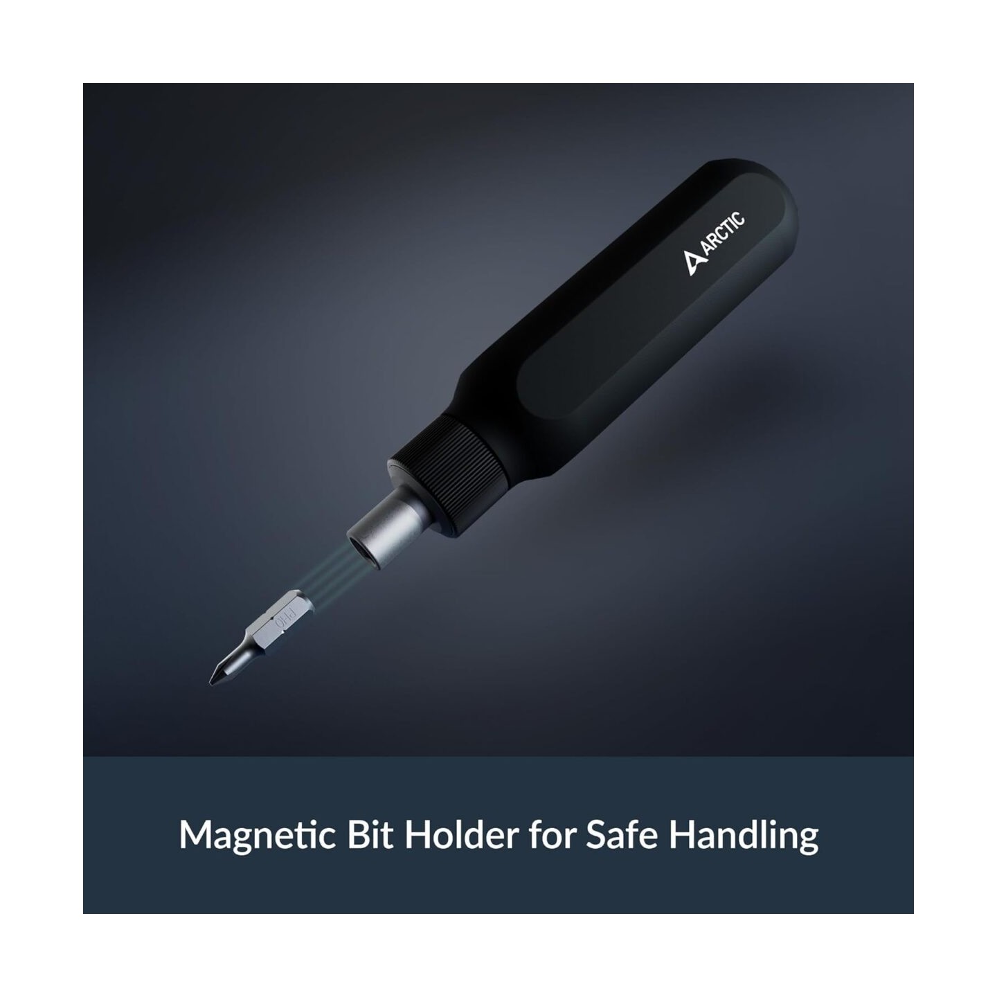 Arctic Ratchet Screwdriver Toolkit - Magnetic Bit Holder - 23 magnetic bits - adjustable function
