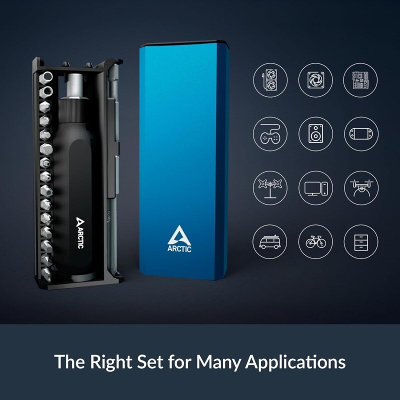 Buy Arctic Ratchet Screwdriver Toolkit - Magnetic Bit Holder - 23 magnetic bits ... in Cyprus, Nicosia, Limassol, Larnaka, Pafos