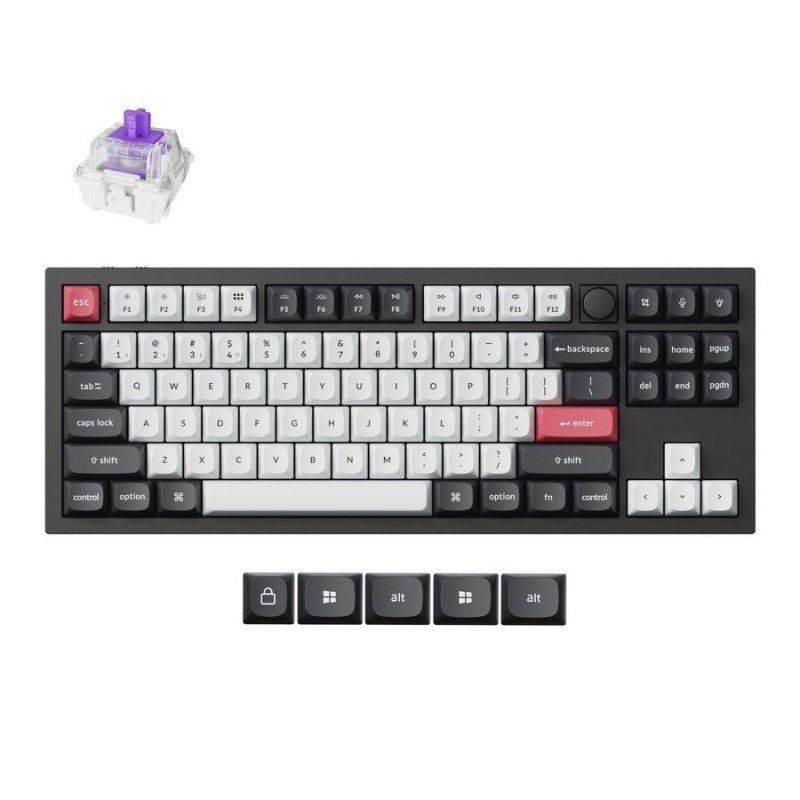 Buy Keychron Q3 HE - Q3H-M1 - QMK Wireless Custom Hall Effect Keyboard Purple Sw... in Cyprus, Nicosia, Limassol, Larnaka, Pafos