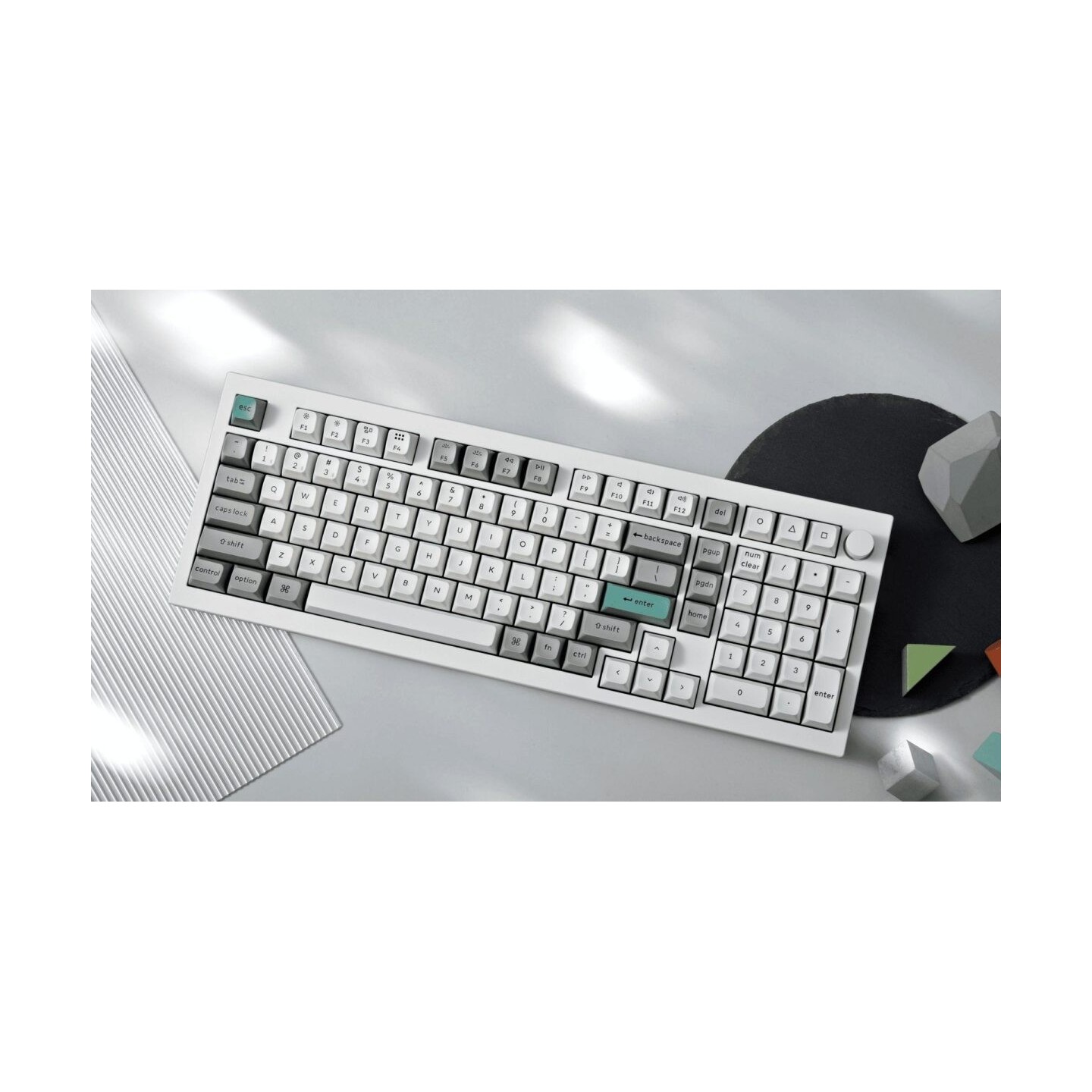 Keychron Q5 Max Q5M-P1 Wireless Mechanical Keyboard White-Red Switch 96% US (Boxed) — Buy in Cyprus with Fast Delivery