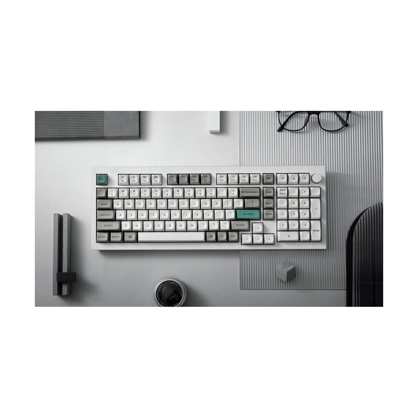 Keychron Q5 Max Q5M-P1 Wireless Mechanical Keyboard White-Red Switch 96% US (Boxed) — Buy in Cyprus with Fast Delivery