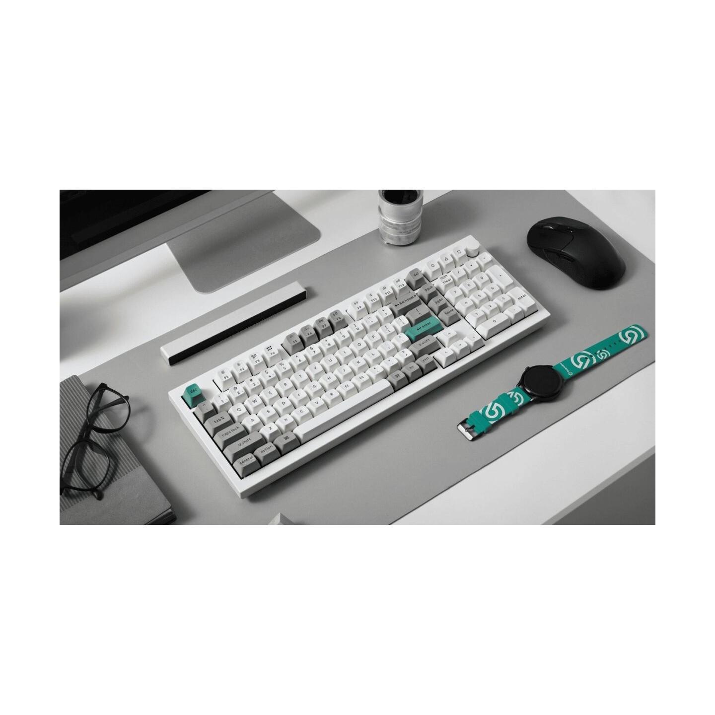 Keychron Q5 Max Q5M-P1 Wireless Mechanical Keyboard White-Red Switch 96% US (Boxed) — Buy in Cyprus with Fast Delivery
