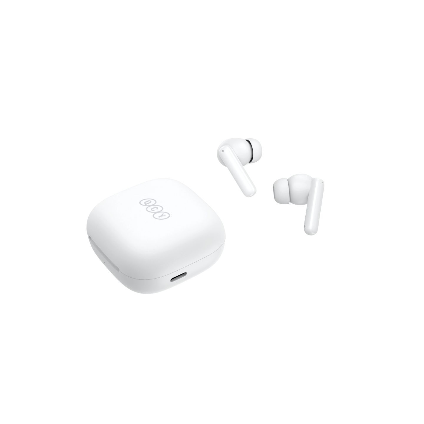 QCY ANC White - T13 - TWS 10mm Dynamic Driver, 4-mic 28dB ANC, Bluetooth 5.3, 7hr-30hr, 75ms latency