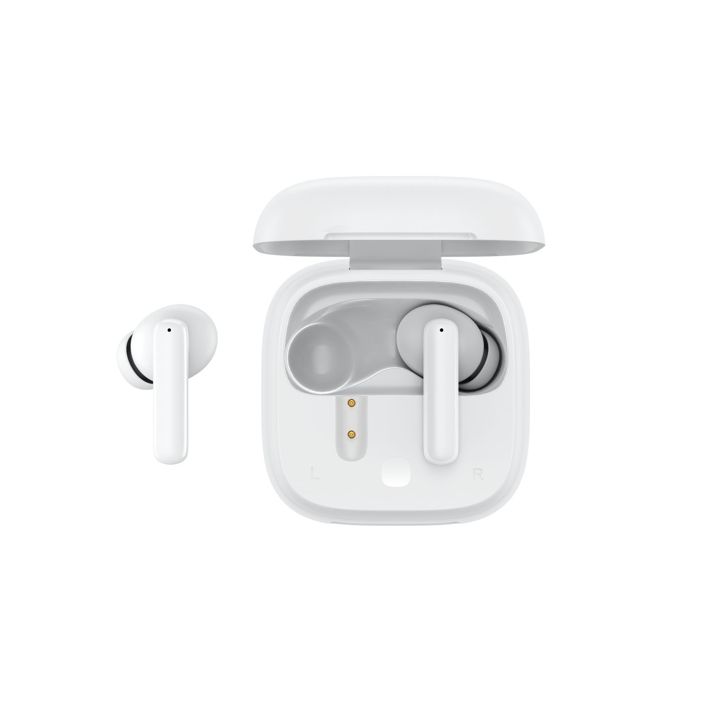 QCY ANC White - T13 - TWS 10mm Dynamic Driver, 4-mic 28dB ANC, Bluetooth 5.3, 7hr-30hr, 75ms latency