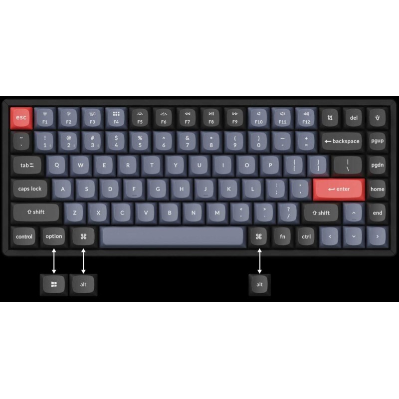 Buy Keychron K2 Pro - K2P-J3 - QMK VIA Wireless Mechanical Keyboard - Brown Swit... in Cyprus, Nicosia, Limassol, Larnaka, Pafos