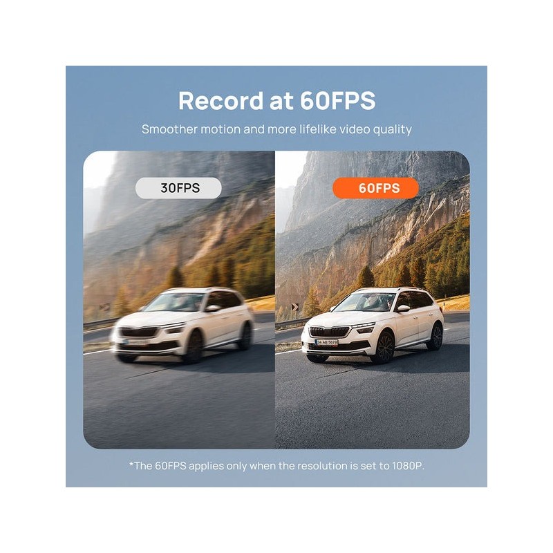 Buy 70mai Dash Cam & Rear Cam - A810S-2 - 3840 2160P 4K 30FPS 3inc screen 60C te... in Cyprus, Nicosia, Limassol, Larnaka, Pafos