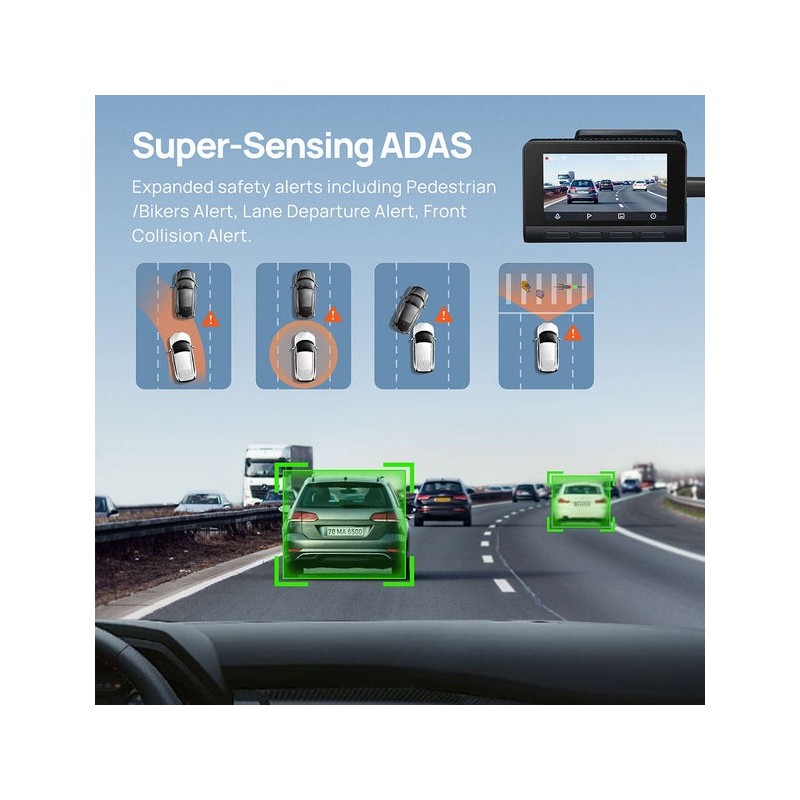 Buy 70mai Dash Cam & Rear Cam - A810S-2 - 3840 2160P 4K 30FPS 3inc screen 60C te... in Cyprus, Nicosia, Limassol, Larnaka, Pafos