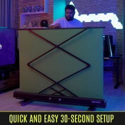 Streamplify SCREEN LIFT Green Screen - 200 x 150cm, Hydraulic Lift, lockable wheels — Buy in Cyprus with Fast Delivery