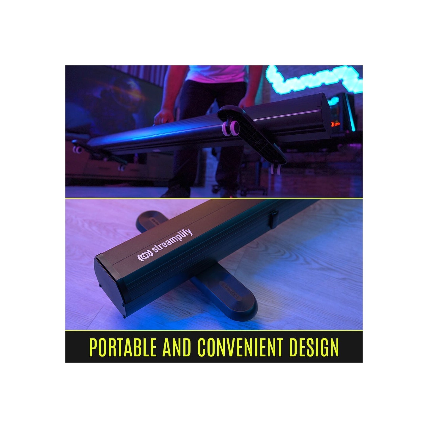 Streamplify SCREEN LIFT Green Screen - 200 x 150cm, Hydraulic Lift, lockable wheels — Buy in Cyprus with Fast Delivery