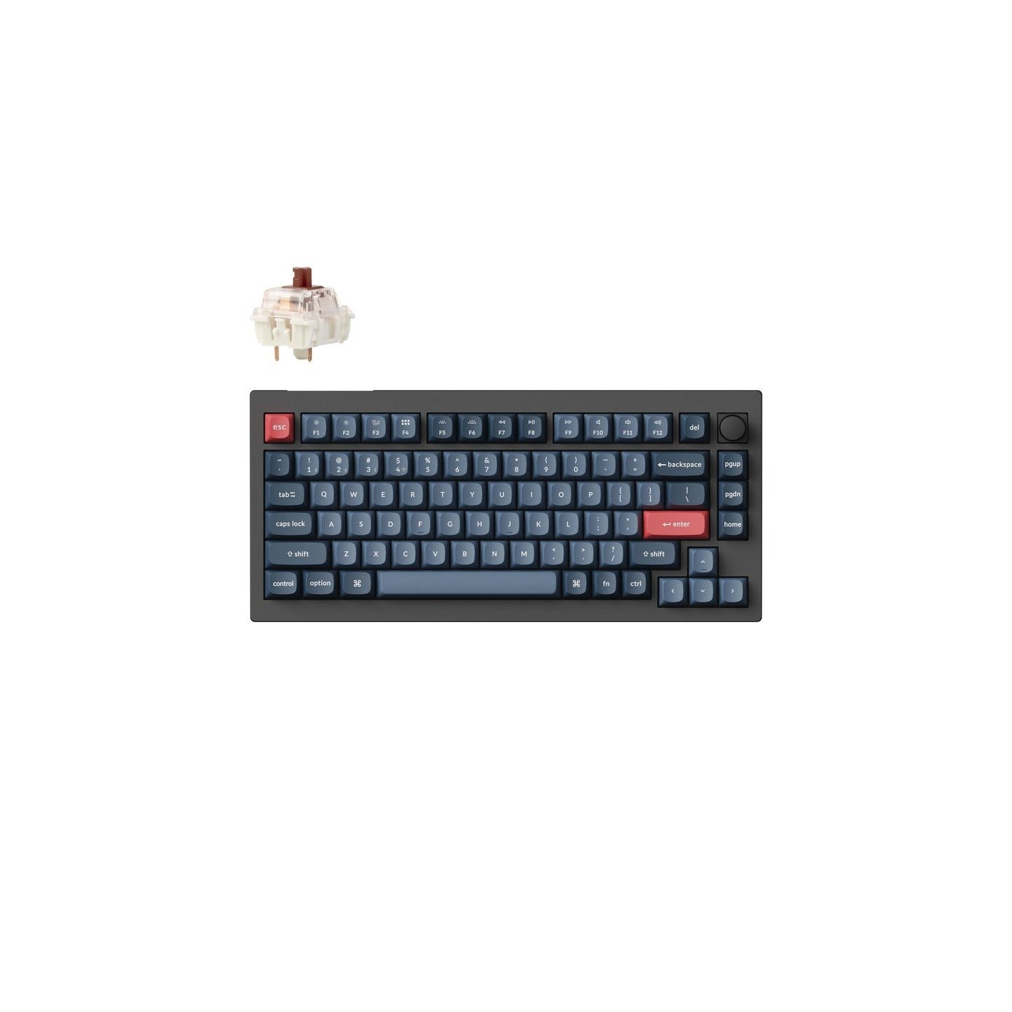 Keychron V1 Max V1M-D3 QMK/VIA Wireless Mechanical Keyboard 75% Brown Switch RGB (Boxed) — Buy in Cyprus with Fast Delivery