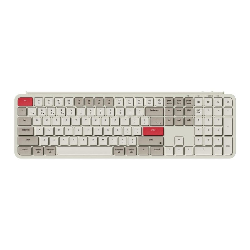 Keychron B6 Pro B6P-K13 Ultraslim Wireless Keyboard ZMK Retro Red 100% US (Boxed) — Buy in Cyprus with Fast Delivery