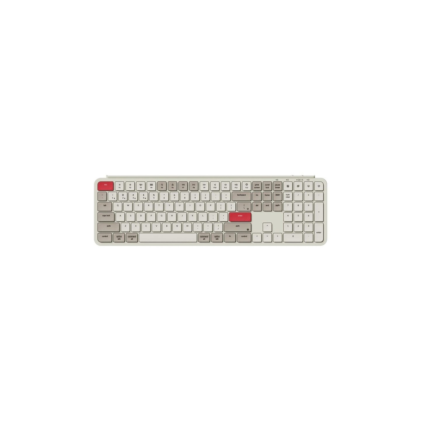 Keychron B6 Pro B6P-K13 Ultraslim Wireless Keyboard ZMK Retro Red 100% US (Boxed) — Buy in Cyprus with Fast Delivery
