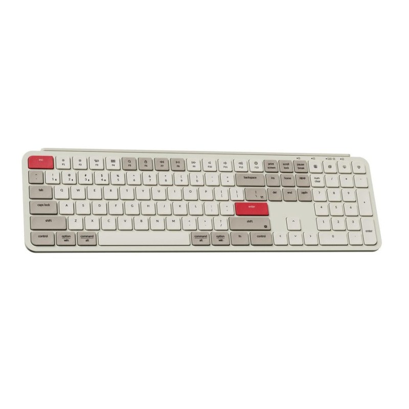 Keychron B6 Pro B6P-K13 Ultraslim Wireless Keyboard ZMK Retro Red 100% US (Boxed) — Buy in Cyprus with Fast Delivery