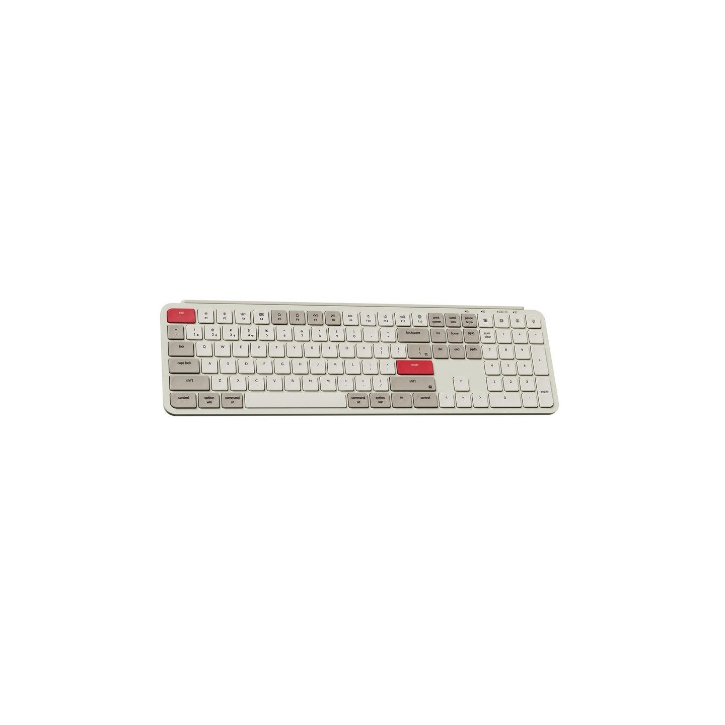 Keychron B6 Pro B6P-K13 Ultraslim Wireless Keyboard ZMK Retro Red 100% US (Boxed) — Buy in Cyprus with Fast Delivery