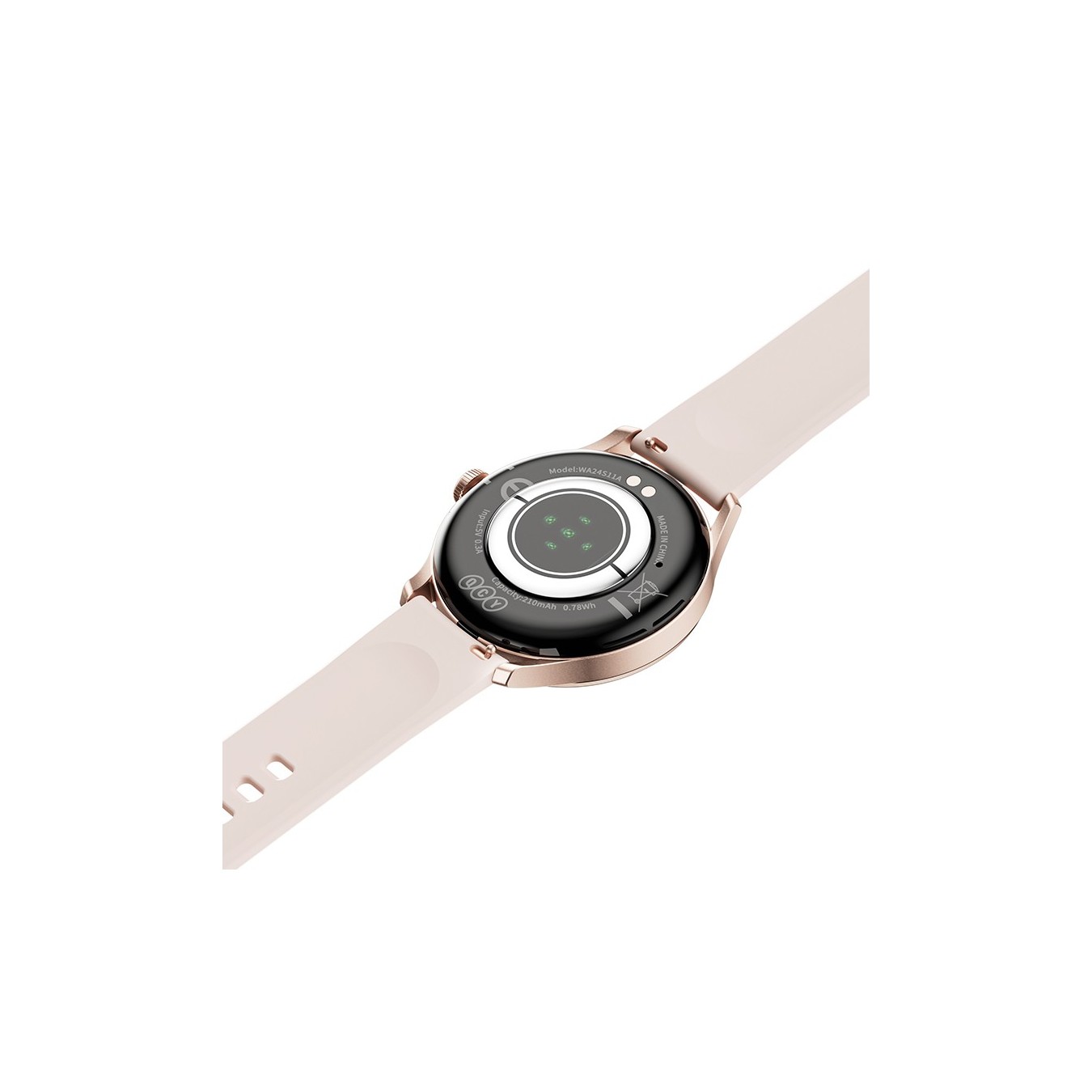 QCY Watch Elite - S11 - Pink Gold, Small metal, 1,19' AMODEL, Fashion BT Call, IPX8 Waterproof, 7Day always