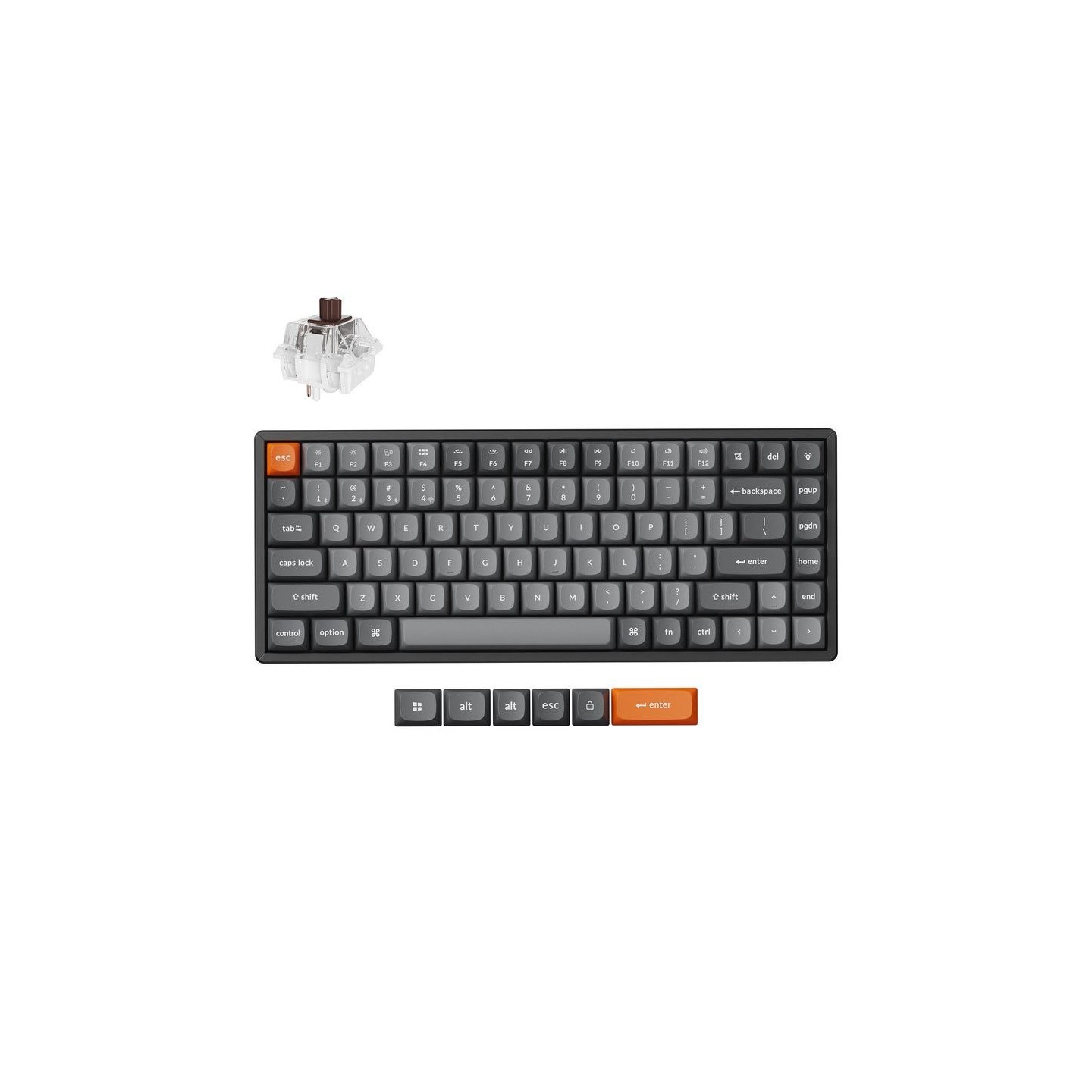 Keychron K2 Max K2M-J3 QMK Wireless Mechanical Keyboard Brown Switch 75% US (Boxed) — Buy in Cyprus with Fast Delivery