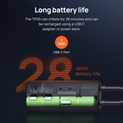 70mai MiDrive Air Compressor Wireless - TP05 - 18.5 L/min 28 mi - 2x 2,500mAh batteries — Buy in Cyprus with Fast Delivery