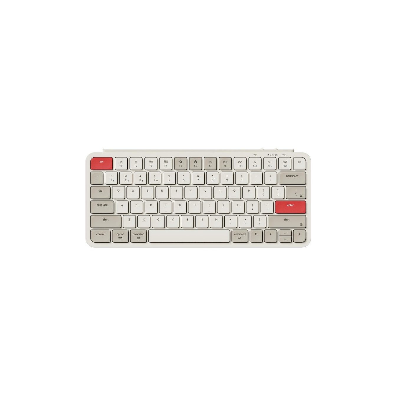 Keychron B1 Pro - B1P-K13 - Ultraslim Mini Wireless BT Keyboard ZMK Online customize Retro Red 75% US