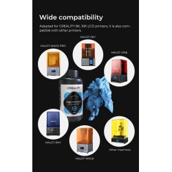 Buy Creality LCD 8K High Precision UV Curable Resin - 3302190002 - Blue in Cyprus, Nicosia, Limassol, Larnaka, Pafos